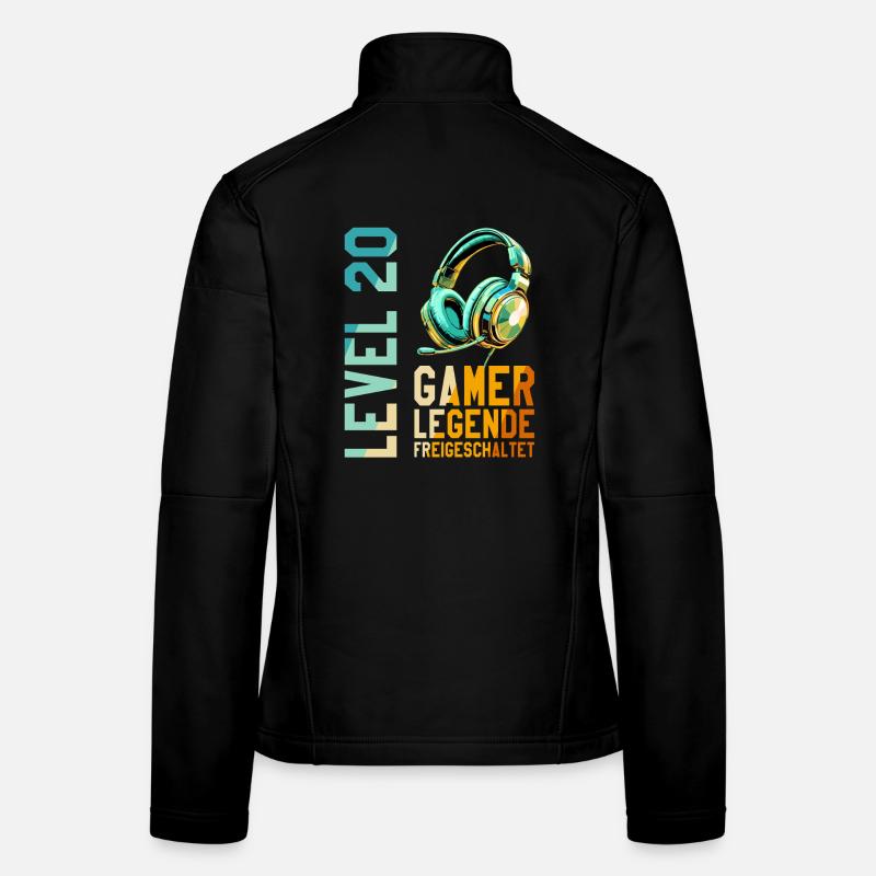 20. Geburtstag Junge Mädchen Gaming Level 20 Jahre Frauen Softshelljacke