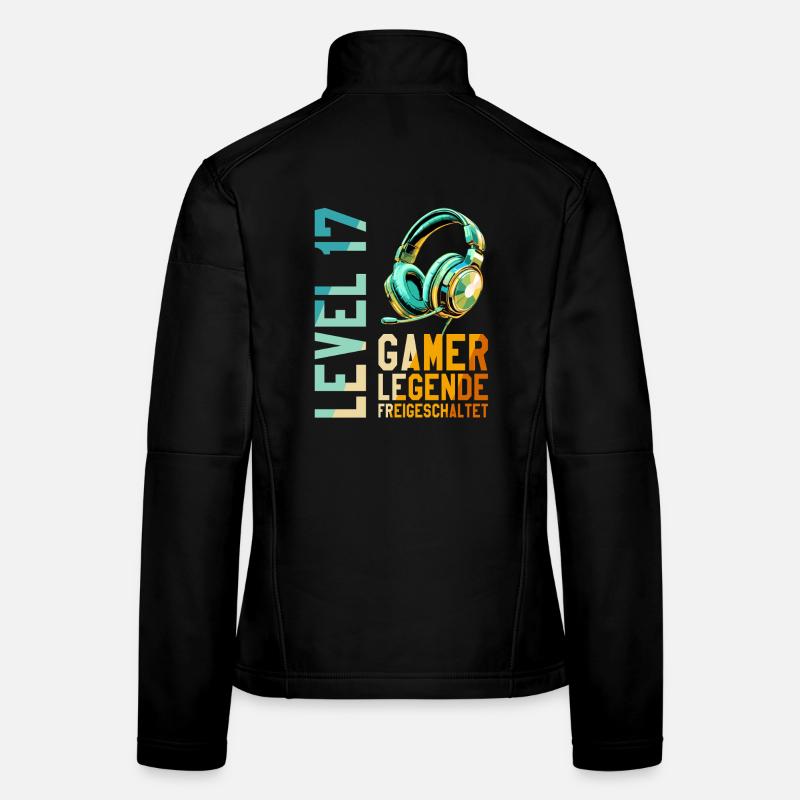 17. Geburtstag Junge Mädchen Gaming Level 17 Jahre Frauen Softshelljacke