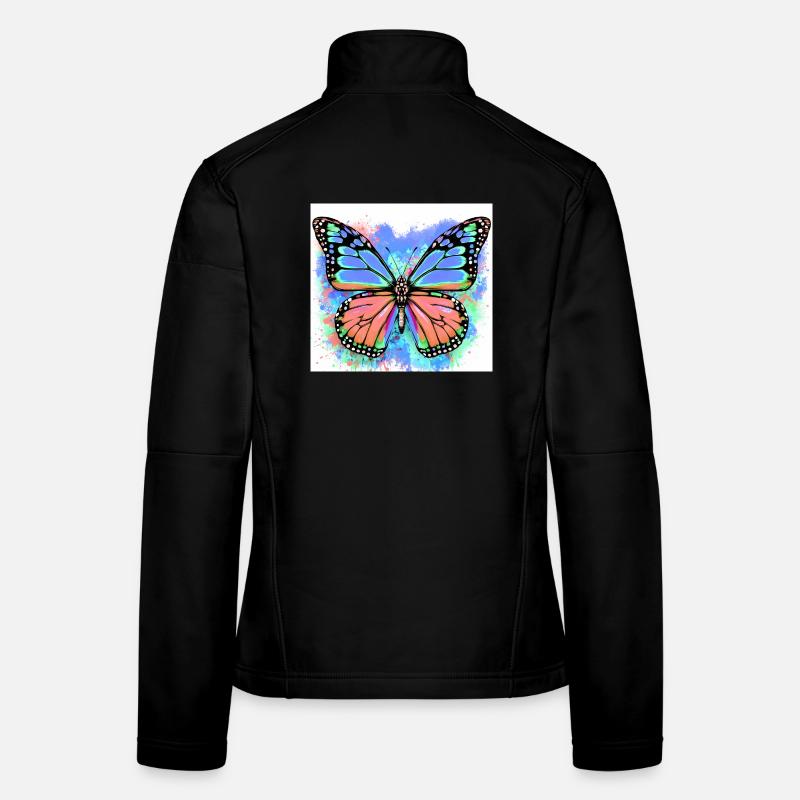 papillon Veste en tissu softshell Femme