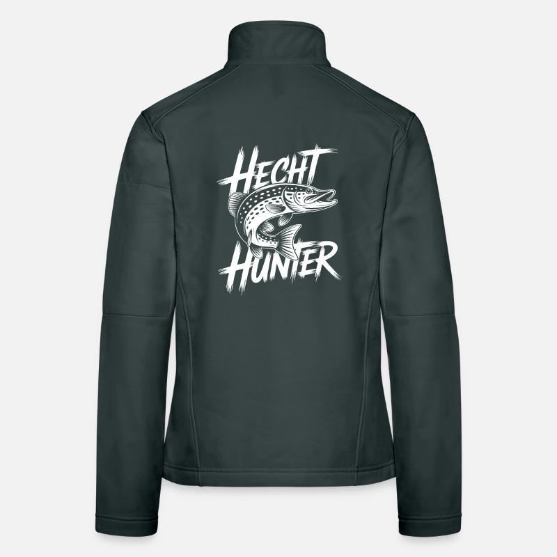 Hecht Angler Frauen Softshelljacke