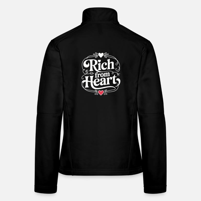 Rich from Heart – schöner Schriftzug Frauen Softshelljacke