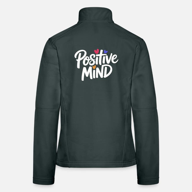 Positive Mind Lettering Women's Softshell Jacket
