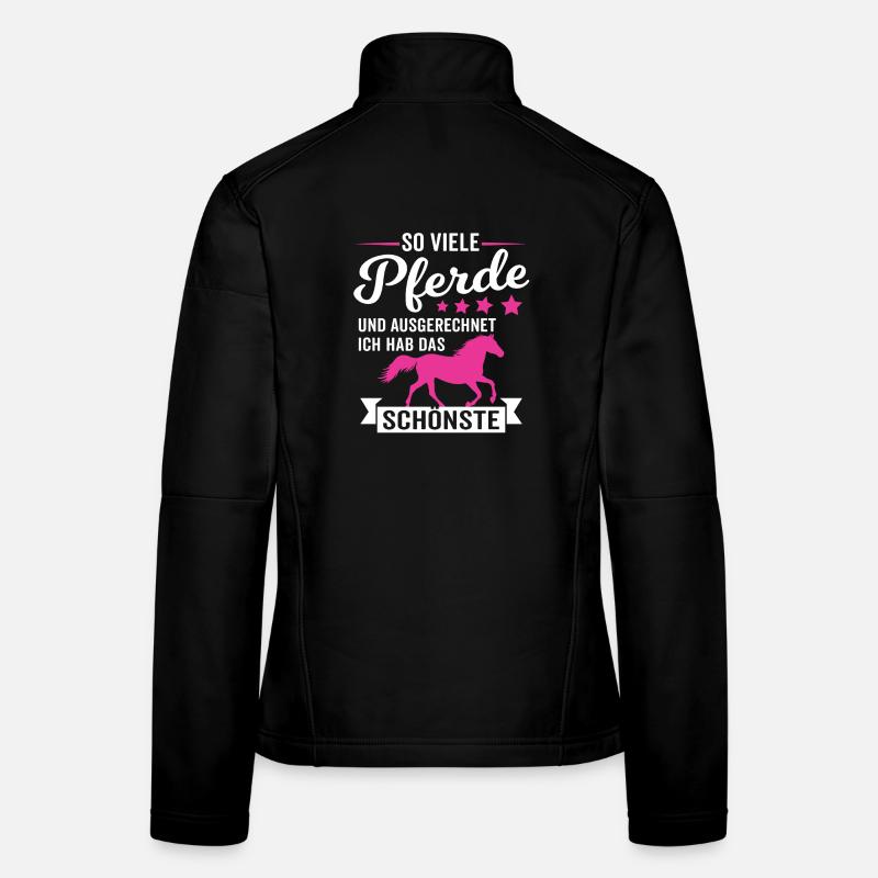 Geschenk Pferde Pferdemädchen Pferdeliebhaber Frauen Softshelljacke