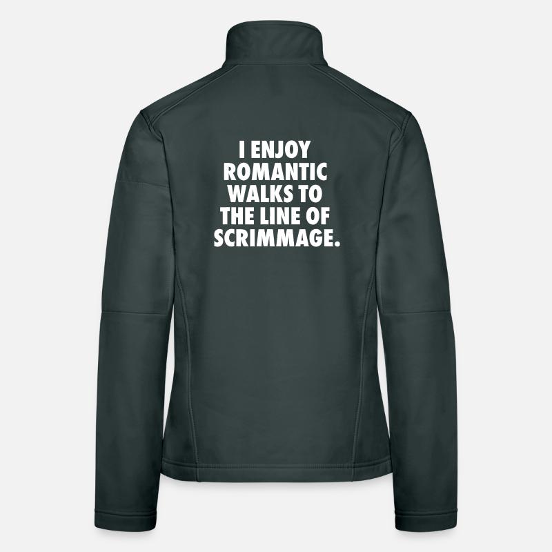 Tee de ligne de match romantique Veste en tissu softshell Femme