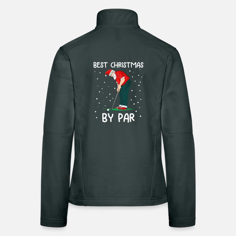Golfing Santa by Par Women's Softshell Jacket