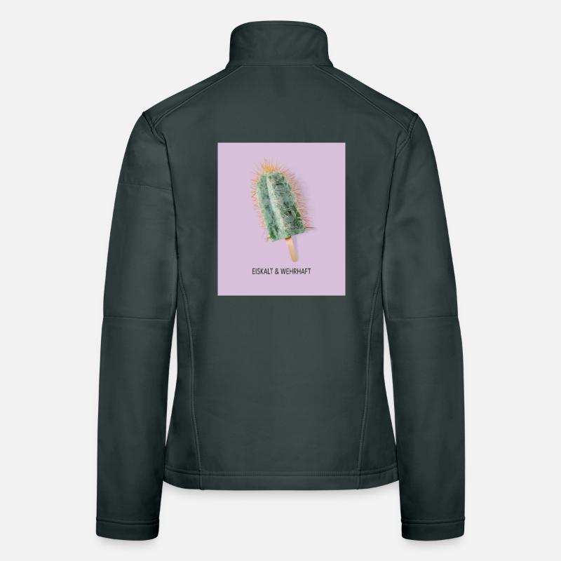 Eiskalt & Wehrhaft Kaktus Eis Design Frauen Softshelljacke