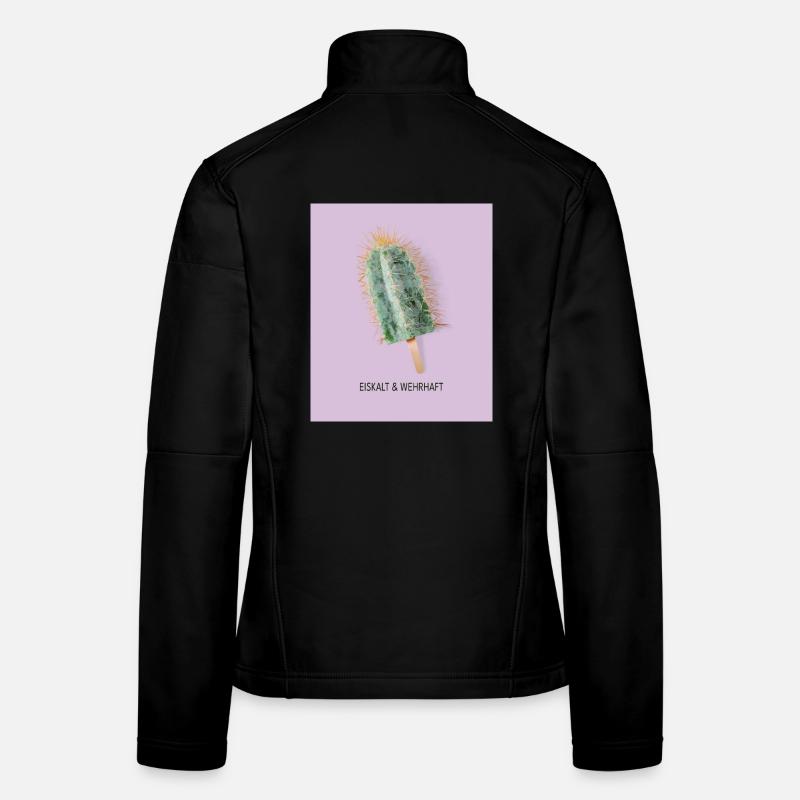 Eiskalt & Wehrhaft Kaktus Eis Design Frauen Softshelljacke