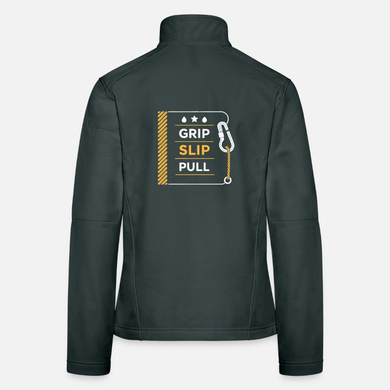 Grip Slip Pull Corde Veste en tissu softshell Femme