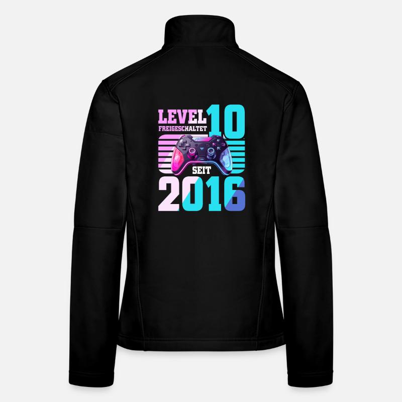 10. Geburtstag Junge Mädchen 2016 Gaming Level 10 Frauen Softshelljacke