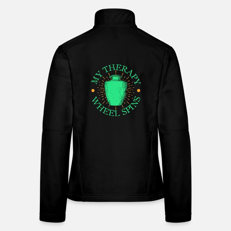 Gifts For Pottery Makers My Therapy Pottery Frauen Softshelljacke