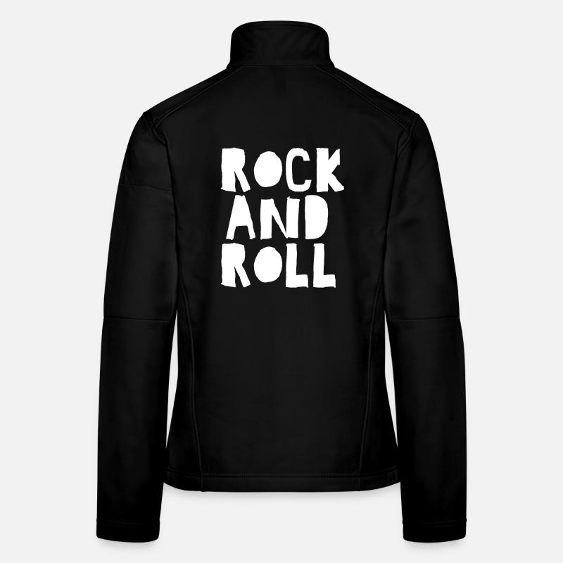 Rock'n'Roll Bold Typografie Frauen Softshelljacke