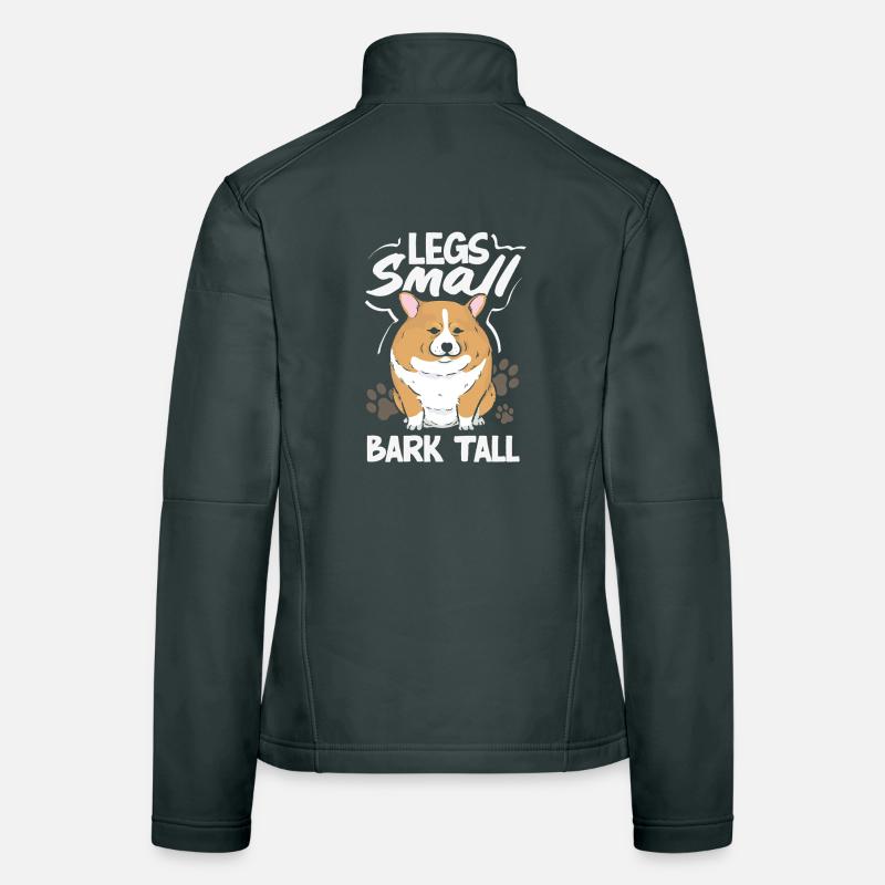 Kurze Beine, Große Einstellung, Corgi Frauen Softshelljacke