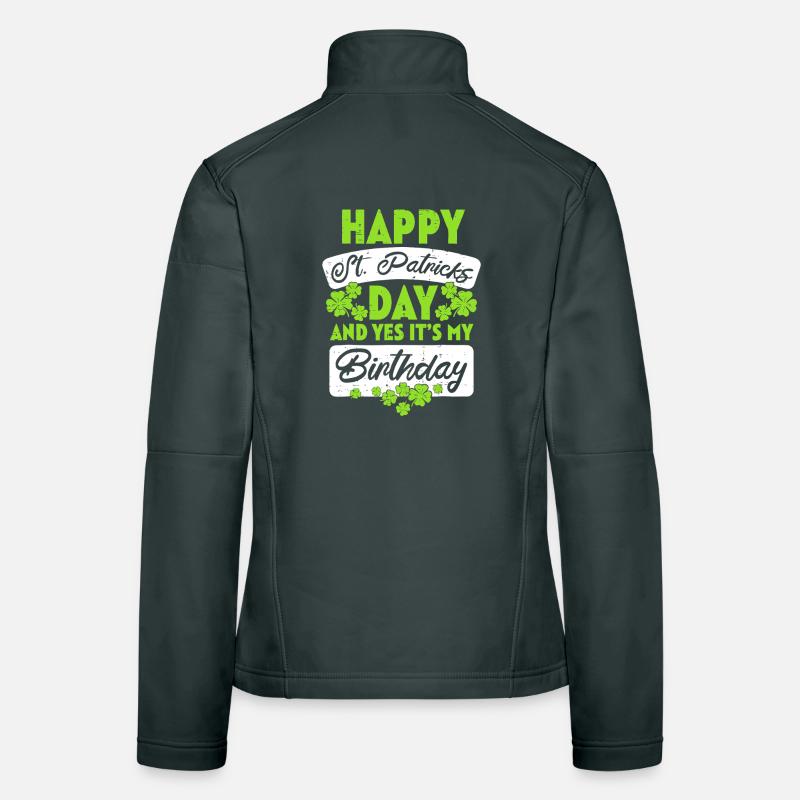 St Patrick Birthday Celebration Women's Softshell Jacket
