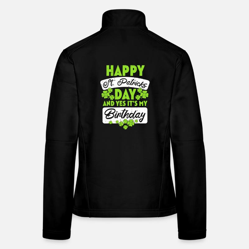 Célébration de l’anniversaire de saint Patrick Veste en tissu softshell Femme