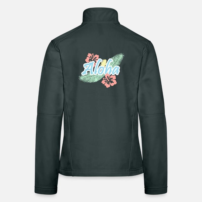 Aloha Tropical Summer Flowers Women's Softshell Jacket