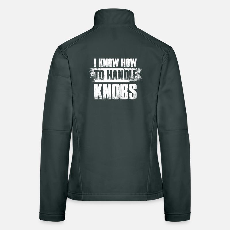 Handle knobs Tontechniker Toningenieur Frauen Softshelljacke