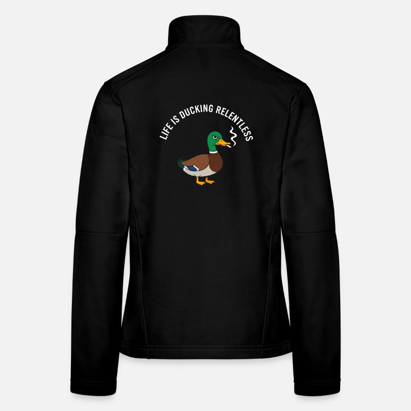 Satire implacable sur le tabagisme de canard Veste en tissu softshell Femme