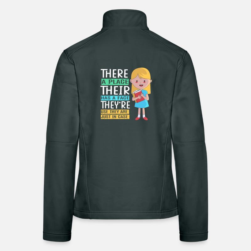 Grammatik Englisch Rechtschreibung Frauen Softshelljacke
