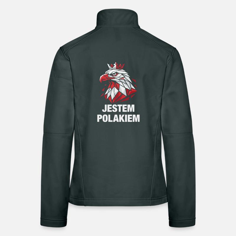 Poland Pride White Eagle Jestem Polakiem Women's Softshell Jacket