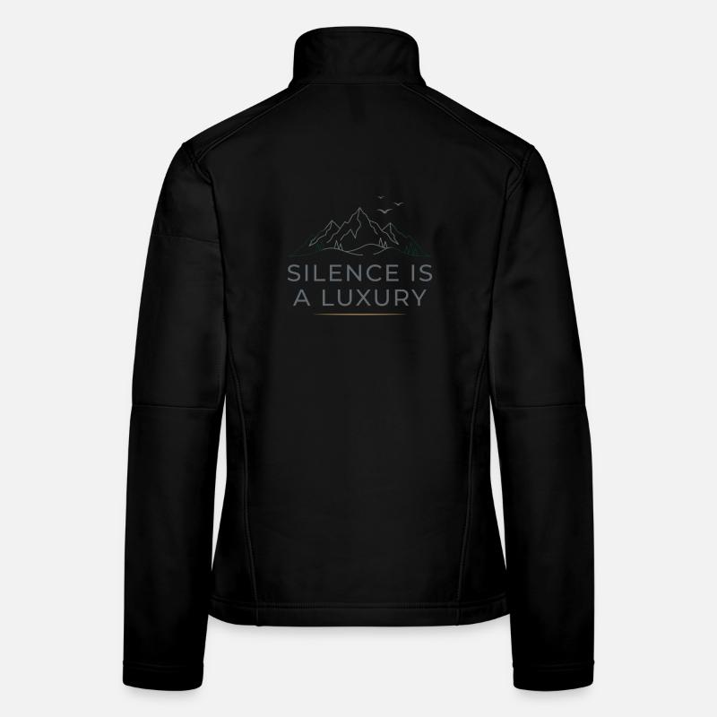 La tranquillité est un luxe Veste en tissu softshell Femme