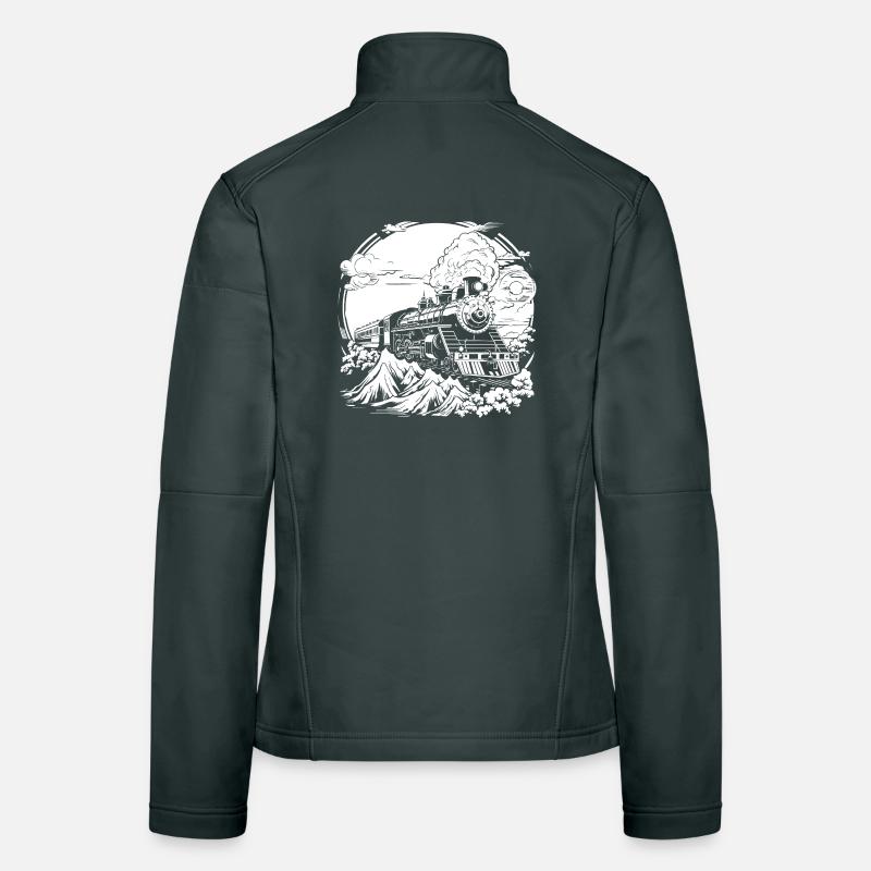 Chemin de fer Veste en tissu softshell Femme