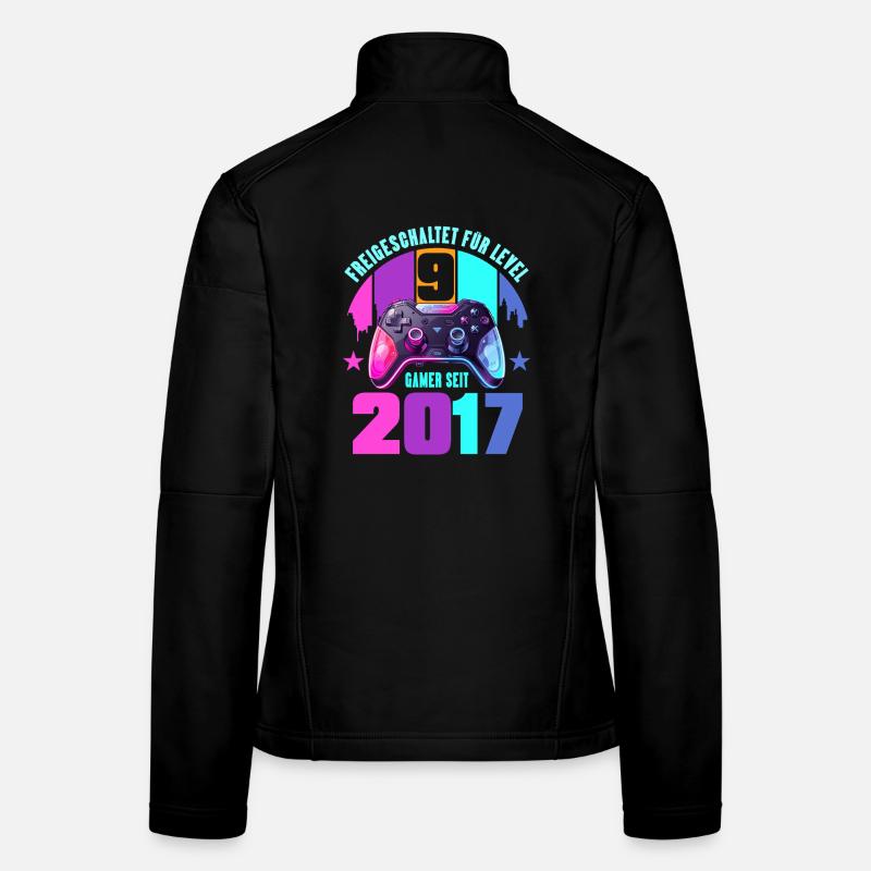 9. Geburtstag Junge Mädchen Frauen Softshelljacke