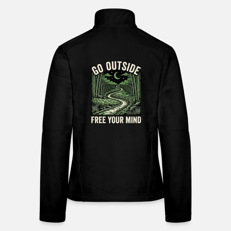 Sortir près de la nature Veste en tissu softshell Femme