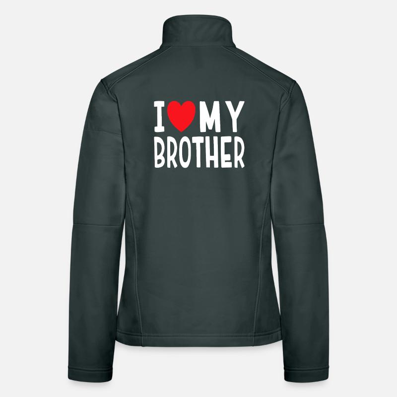 J’aime mon frère Veste en tissu softshell Femme