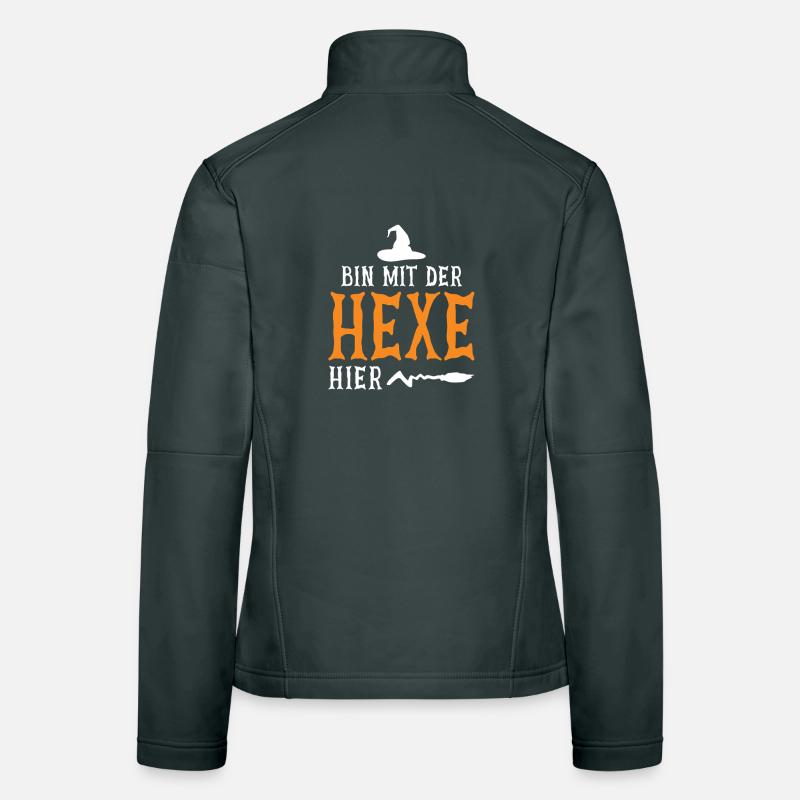  Ich Bin Mit Der Hexe Hier Frauen Softshelljacke