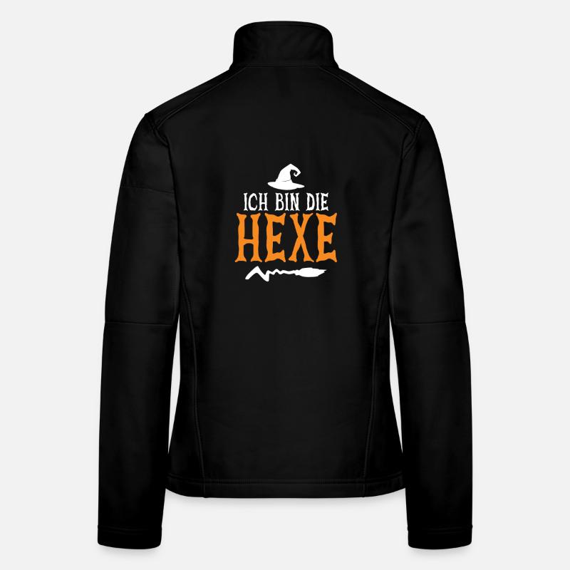 Ich Bin Die Hexe Halloween Frauen Softshelljacke