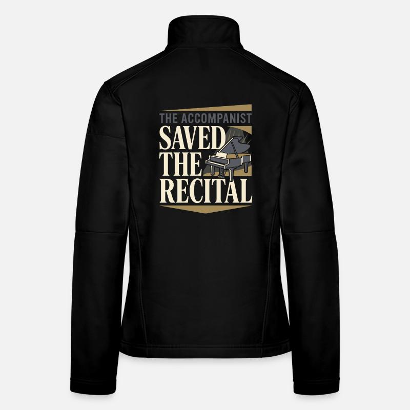 Pianiste accompagnateur Chœur Pianiste Accompagnateur musical Veste en tissu softshell Femme