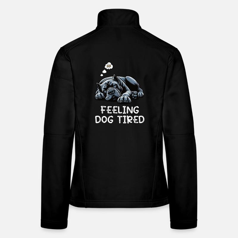 Sensation de fatigue canne Corso Mastiff italien Veste en tissu softshell Femme