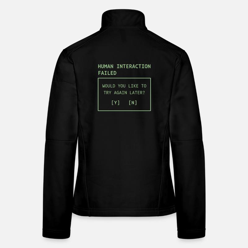 Menschliche Interaktion gescheitert Frauen Softshelljacke