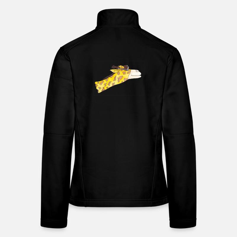 Girafe au vent Veste en tissu softshell Femme