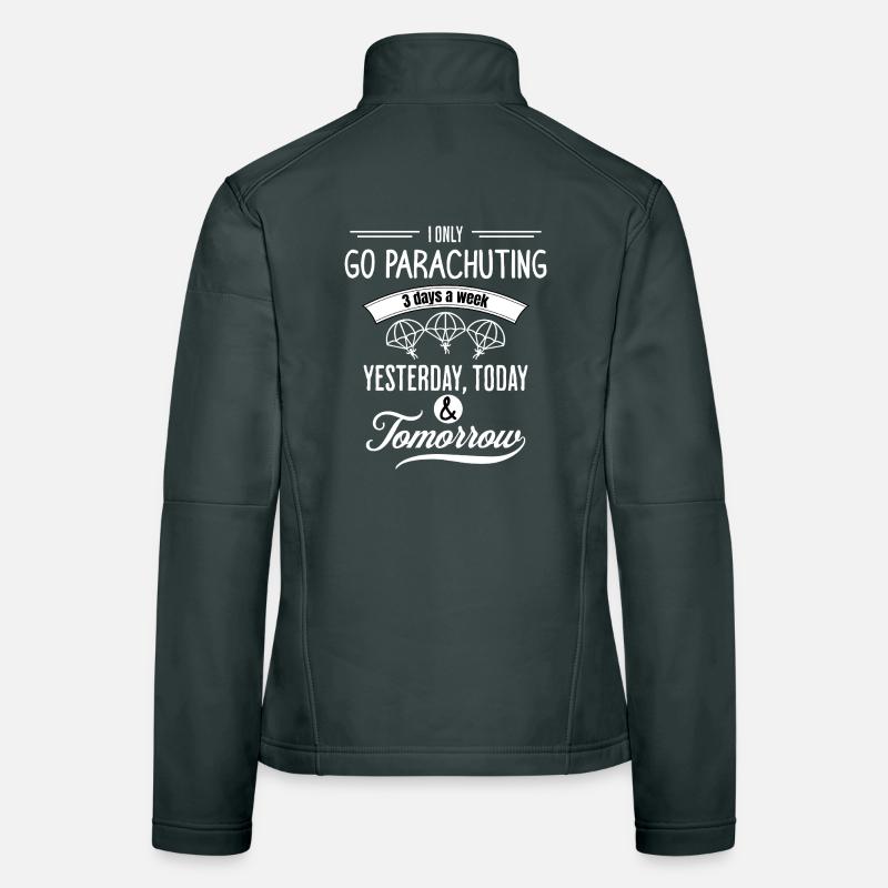 Parachutisme : Passion Quotidienne Veste en tissu softshell Femme