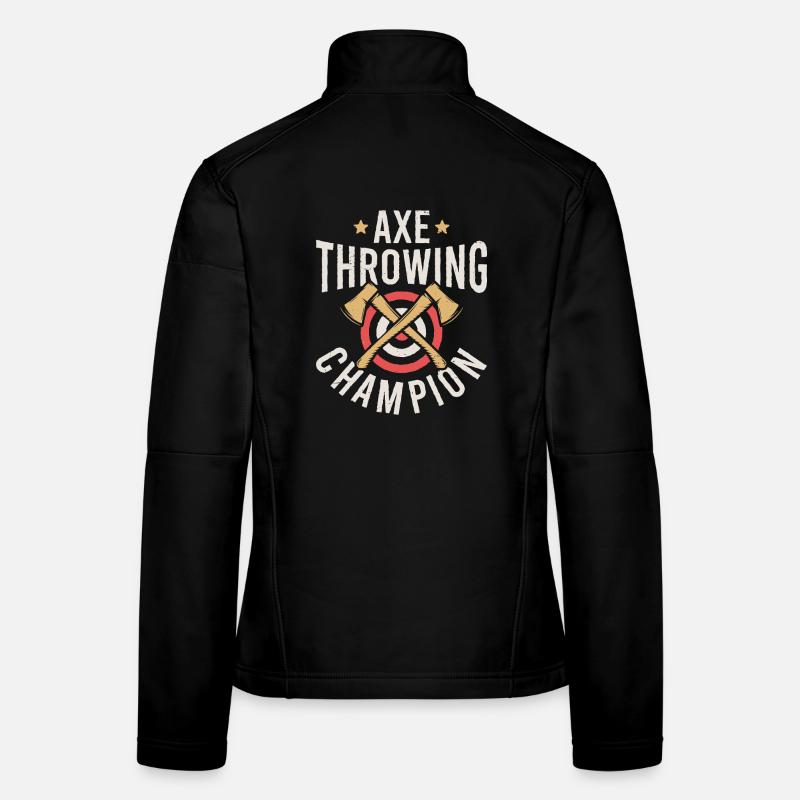 Axe Throwing Champion Women's Softshell Jacket