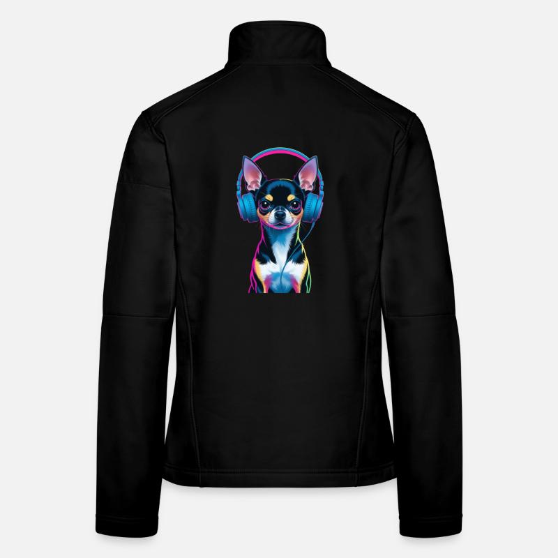 Casques Chihuahua Veste en tissu softshell Femme