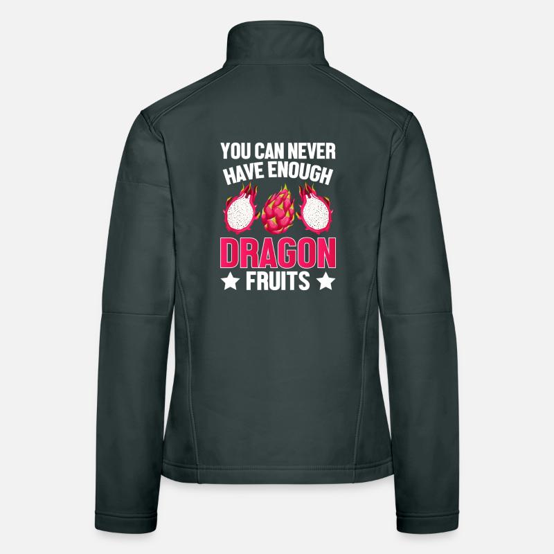 Enough Dragon Fruit Design Women's Softshell Jacket