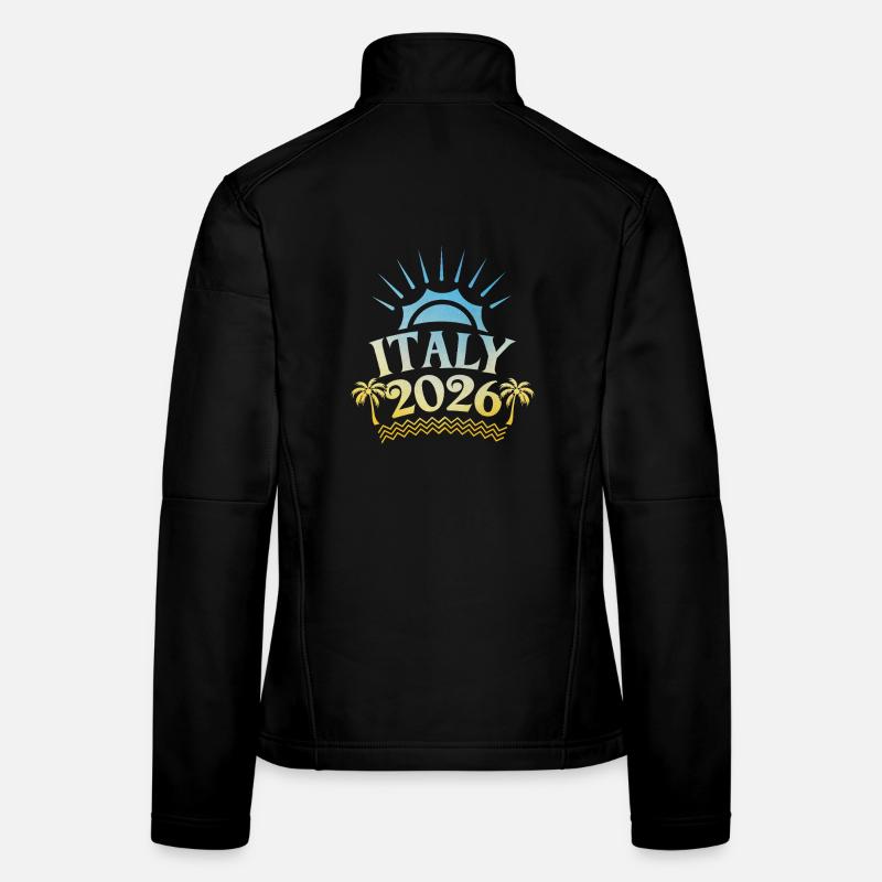 Italie 2026 Colorée Veste en tissu softshell Femme