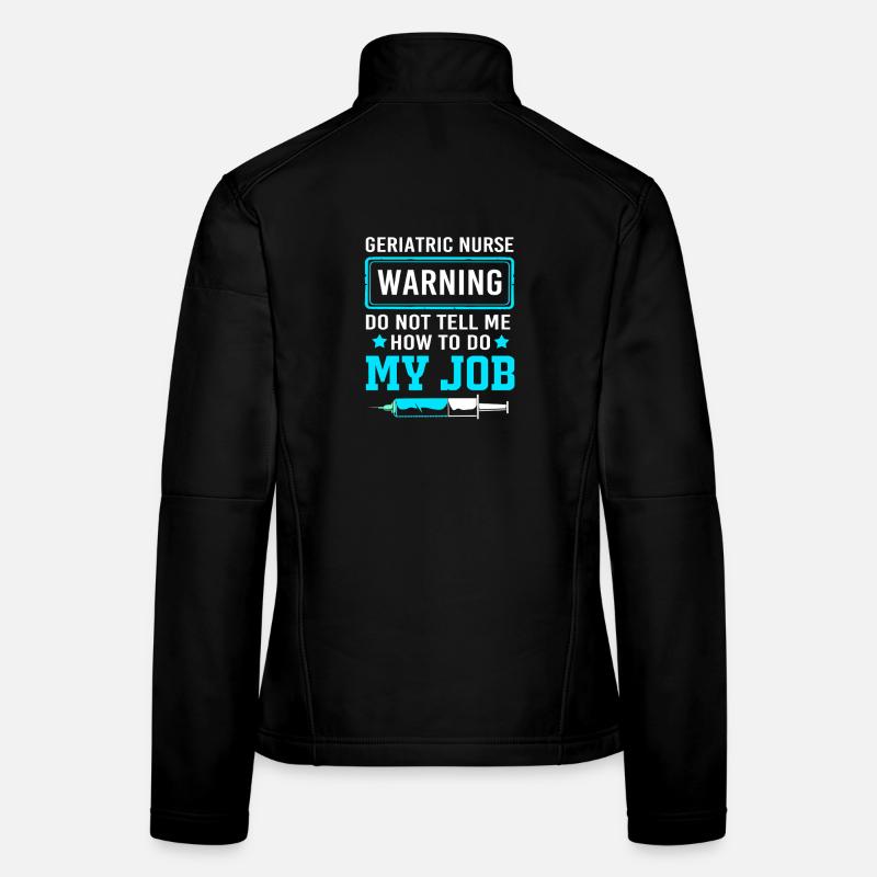 Infirmière gériatrique en maison de retraite Infirmière Veste en tissu softshell Femme