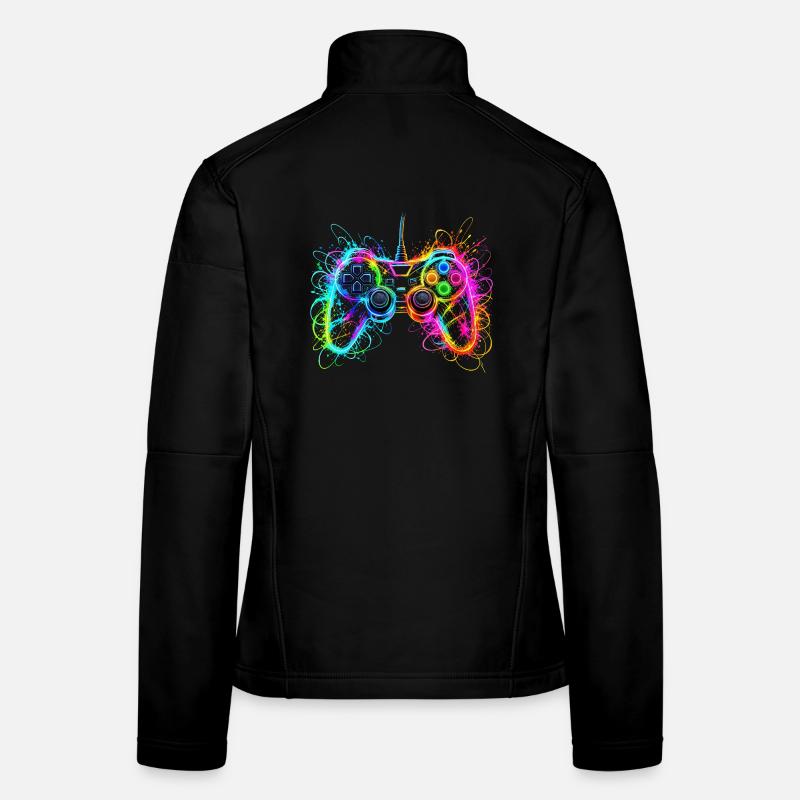 Gaming Controller Gamer Frauen Softshelljacke