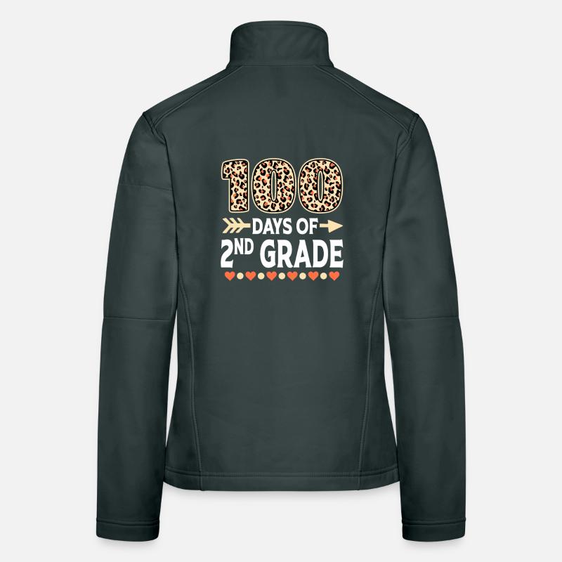 100 Tage der 2. Klasse Leopard Frauen Softshelljacke