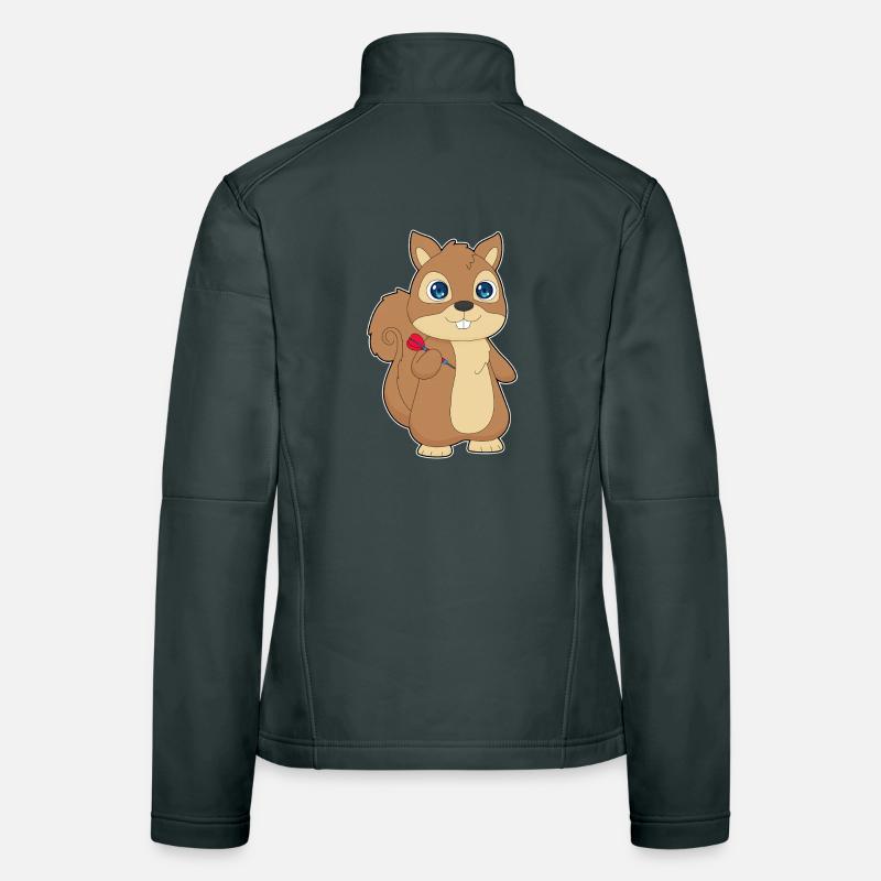 Sport de fléchettes écureuil Veste en tissu softshell Femme