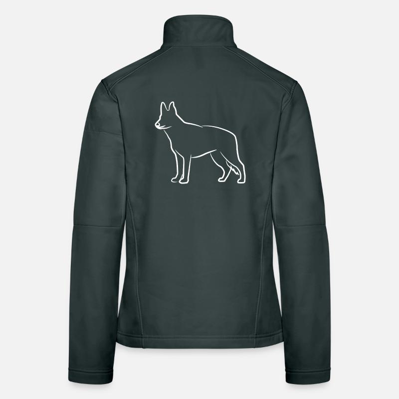 Deutscher Schäferhund Skizze Frauen Softshelljacke