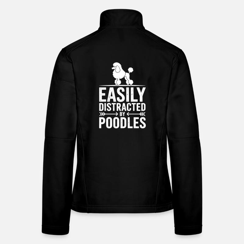 Expressions sur les caniches Caniche Caniche Cadeau drôle de caniche Veste en tissu softshell Femme