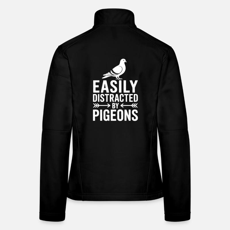 Tauben Sprüche Vogel Tauben Lustig Tauben Geschenk Frauen Softshelljacke
