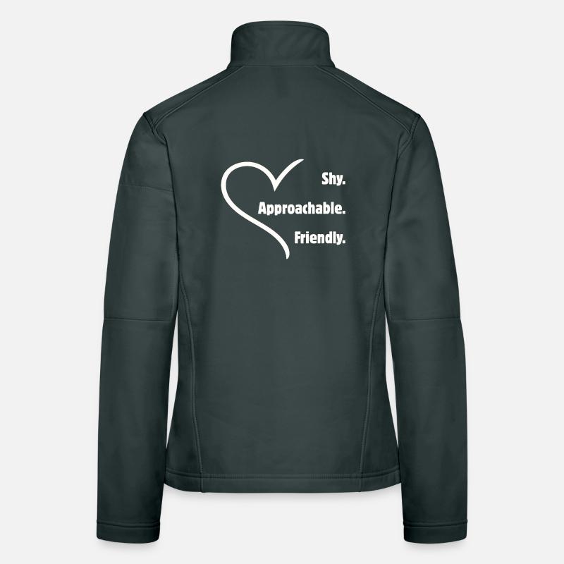 Flirting Introverts Shy Friendly Approachable Women's Softshell Jacket