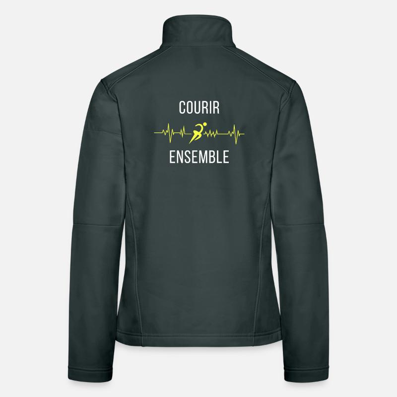 Courir Ensemble Cardio Veste en tissu softshell Femme