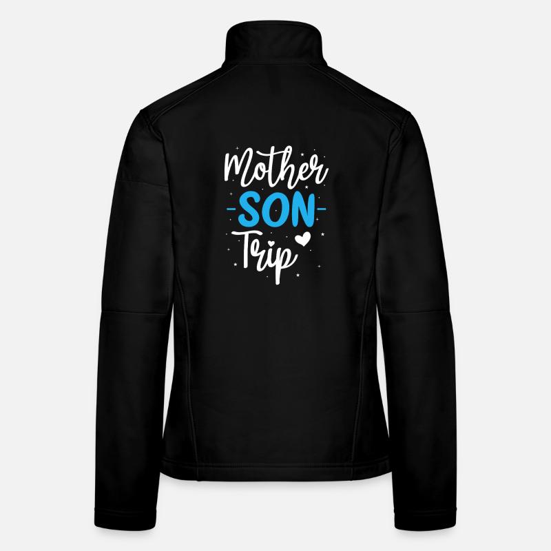 Mutter-Sohn-Reise Frauen Softshelljacke