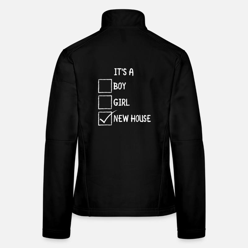 Neues Haus-Checkbox-Meme Frauen Softshelljacke